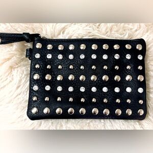 NWOT Charming Charlie Studded Black Vegan Leather Mini Bag